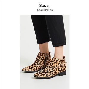Steven Chavi Leopard Booties
